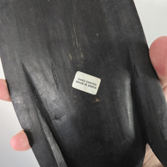 VTG African Tribal Wooden Kenya Mask Hand Carved and Painted * Chip - Picture 5 of 12